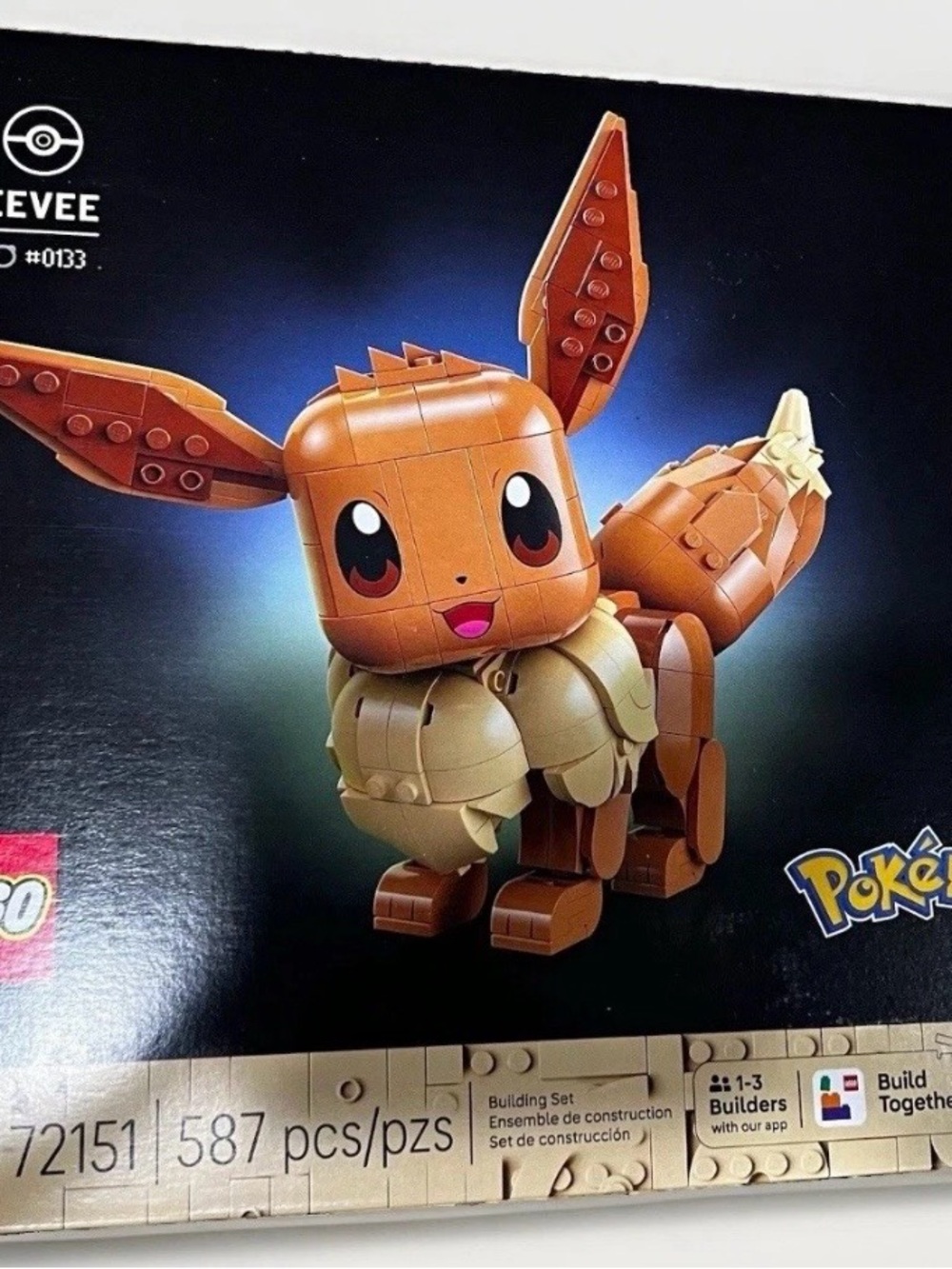 Lego Eevee Building Set - Brown and Cream